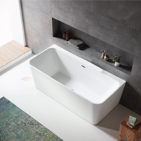 Bồn tắm xây bệ góc phải tiết kiệm không gian